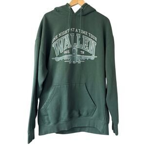 Morgan Wallen Official One Night at a Time Tour Hoodie Adult XXL Green
